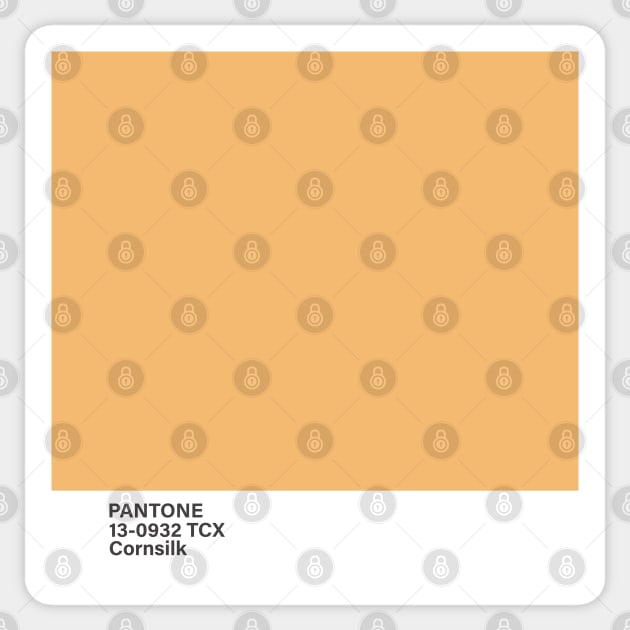 pantone 13-0932 TCX Cornsilk Sticker by princessmi-com